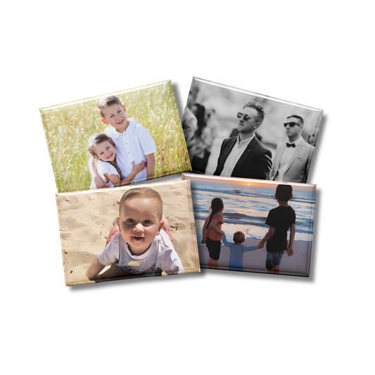 Custom Photo Magnets – Personalised Fridge Magnets (Set of 4, 9 or 15) | 5.3cm x 8cm