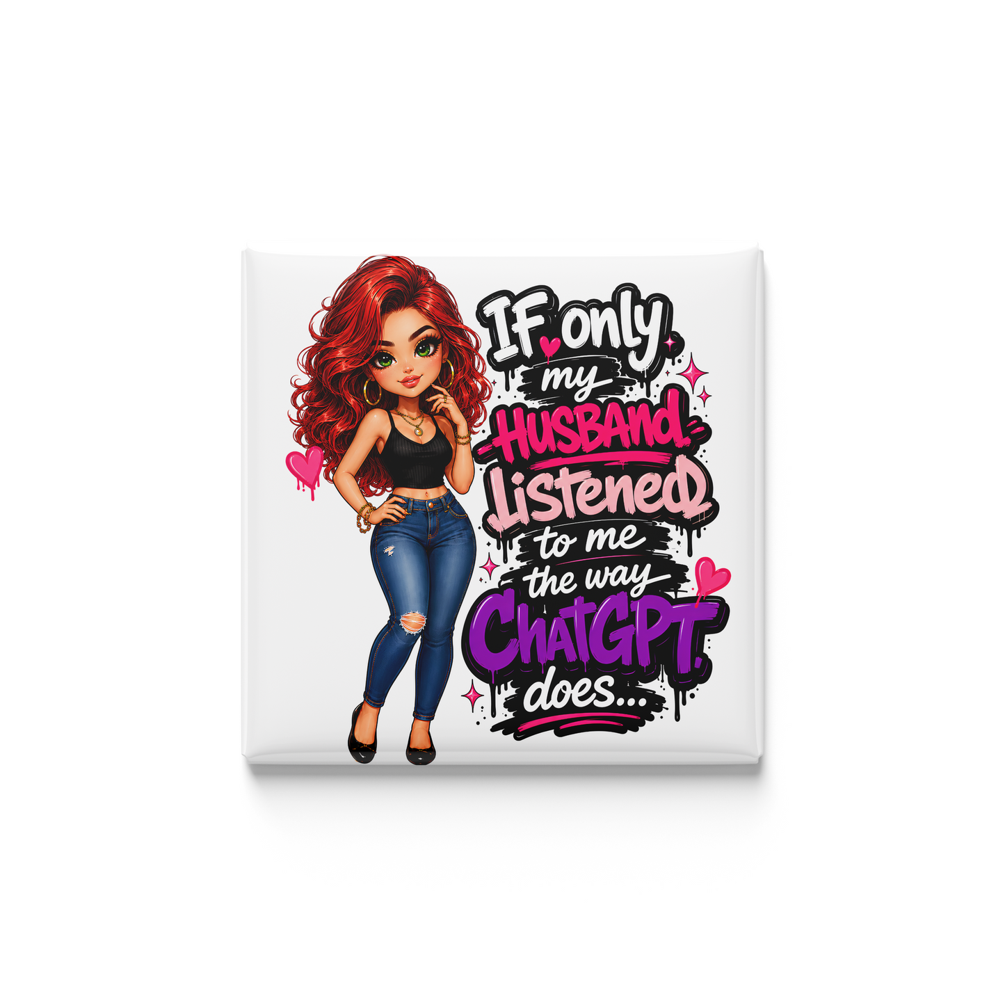 Cartoon character with text on a white background